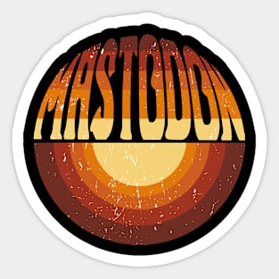 Mastodon Rainbow Graphic Proud Name Birthday 70s 80s 90s Vintage Styles Sticker